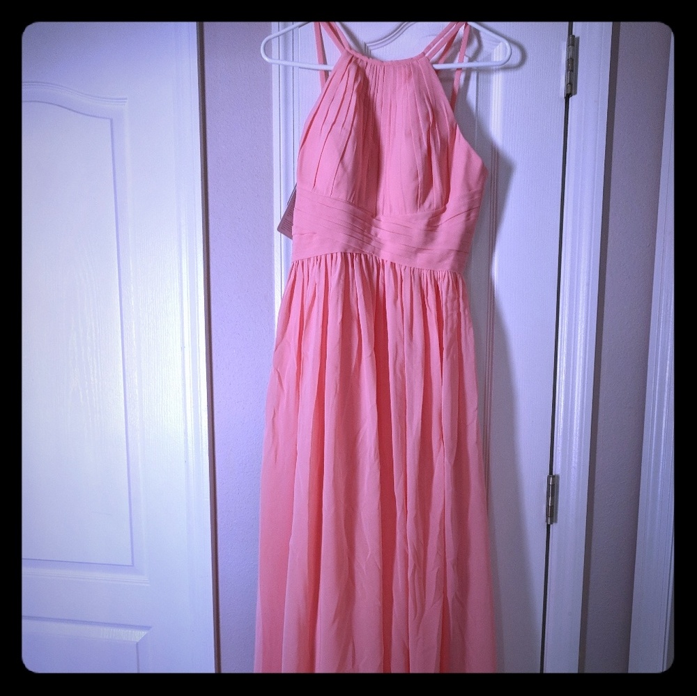 JJs House Coral Bridesmaids Dress